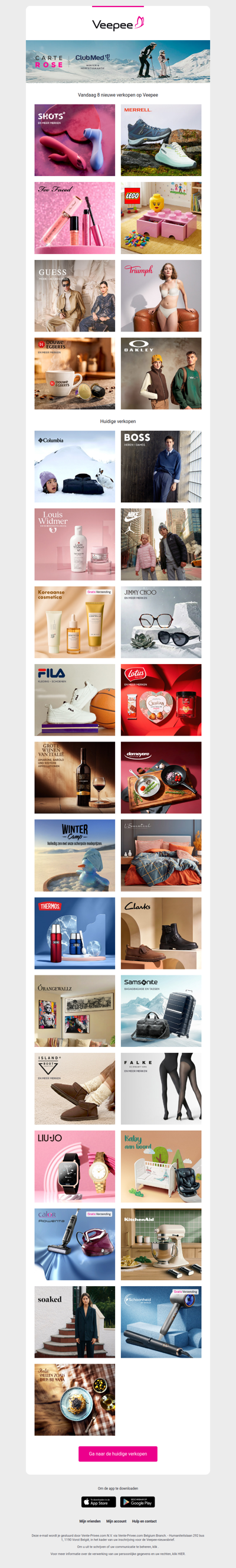 Vandaag: Shots Toys, Satisfyer, Merrell, TOO FACED en 5 andere verkopen op Veepee