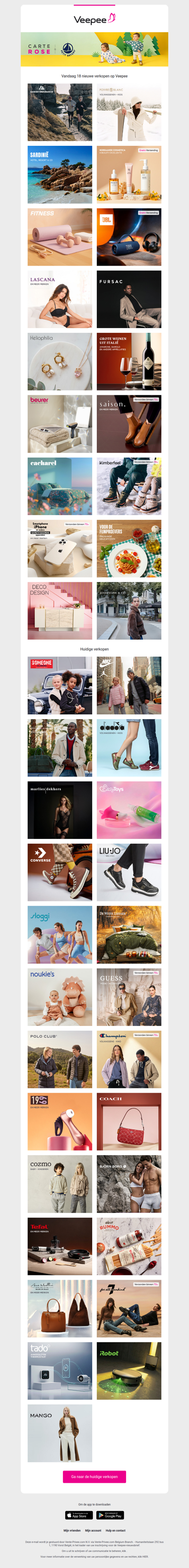 Vandaag: Danish Endurance, Poivre Blanc, Italië | Sardinië en 15 andere verkopen op Veepee