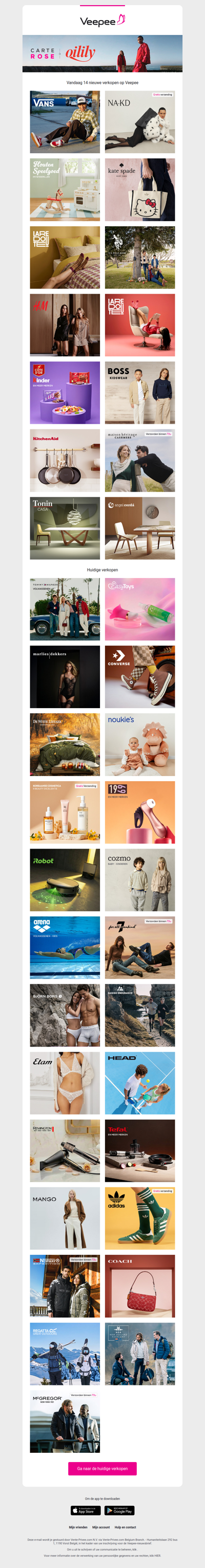 Vandaag: Vans, NA-KD, NEW CLASSIC TOYS en 10 andere verkopen op Veepee