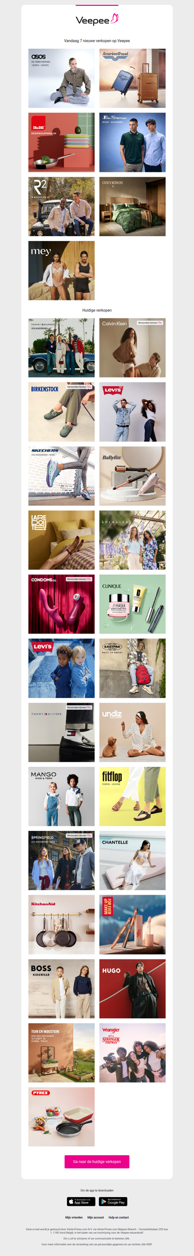 Vandaag: ASOS, American Travel, Ibili en 4 andere verkopen op Veepee