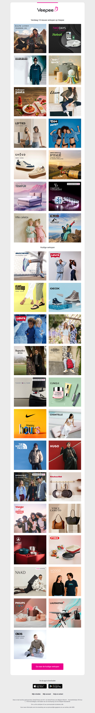 Vandaag: Ralph Lauren, IROBOT, Napapijri en 11 andere verkopen op Veepee