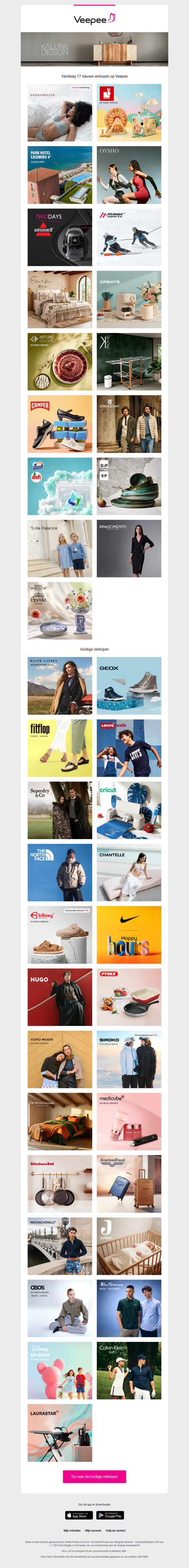 Vandaag: Hunkemöller, Janod, Kaloo, Lilliputiens et Ty, Park Hotel Casimiro 4* en 14 andere verkopen op Veepee