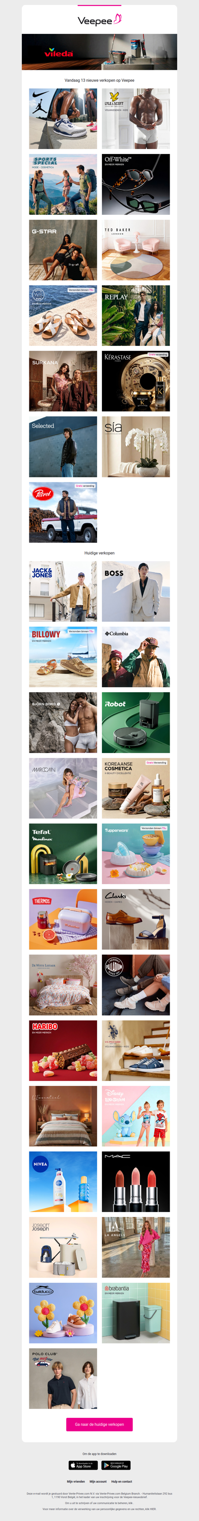 Vandaag: NIKE, Lyle & Scott, Sport Special en 10 andere verkopen op Veepee