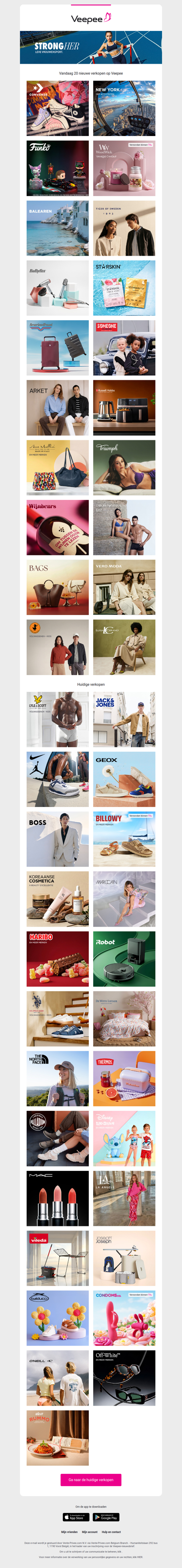 Vandaag: Converse, New York | Activiteiten inbegrepen, Funko en 17 andere verkopen op Veepee