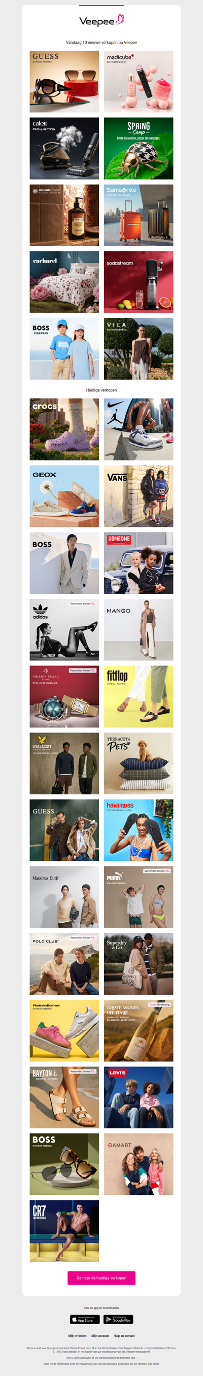 Vandaag: Top Brands Eyewear, Medicube, Calor & Rowenta en 7 andere verkopen op Veepee