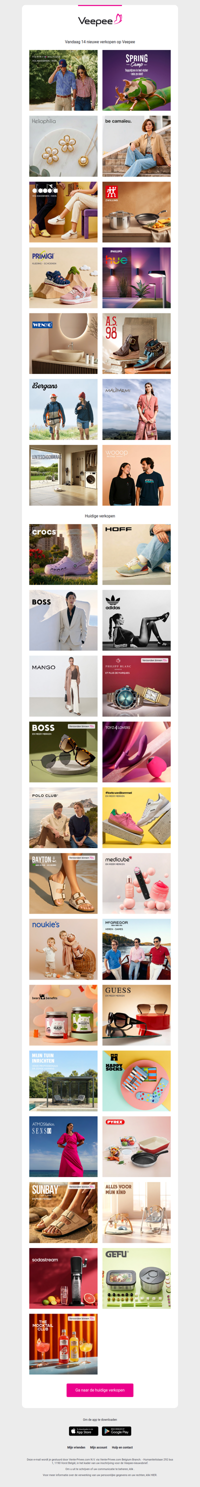 Vandaag: Tommy Hilfiger, Spring Camp, Heliophilia en 11 andere verkopen op Veepee