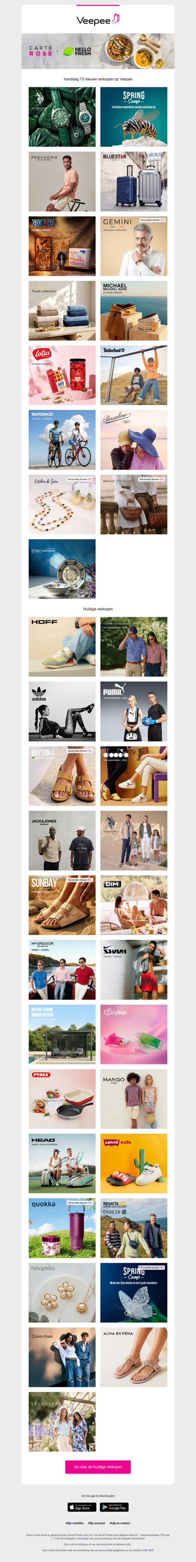 Vandaag: U.S. Polo, Spring Camp, Profuomo en 12 andere verkopen op Veepee