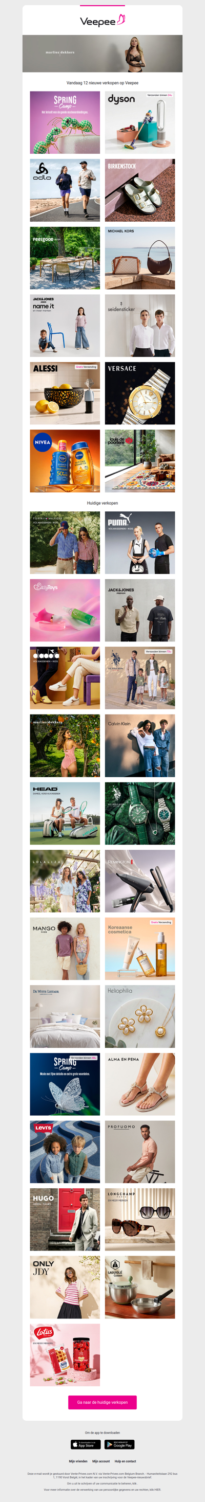 Vandaag: EASTER CAMP, Dyson, Odlo en 9 andere verkopen op Veepee