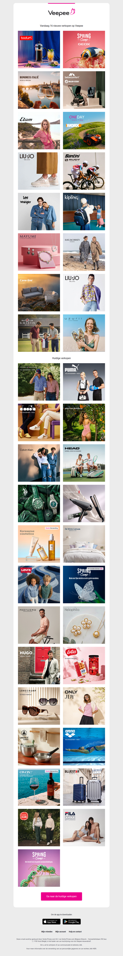 Vandaag: BODUM, Spring Camp, Een glas wijn met Romeo & Julia en 13 andere verkopen op Veepee