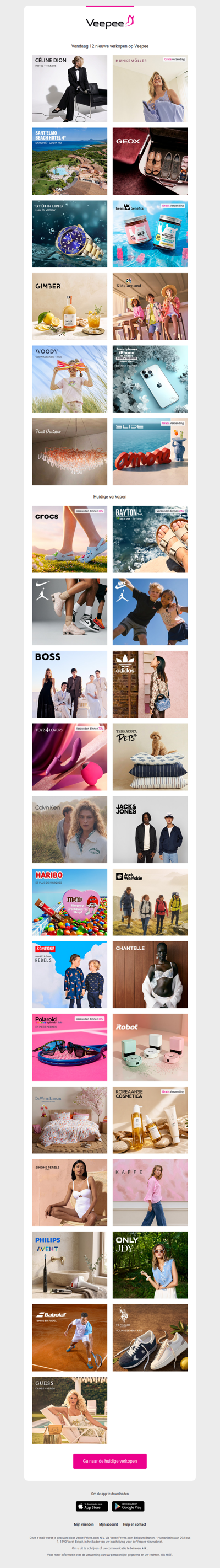 Vandaag: Céline Dion in concert, Hunkemöller, Sant'Elmo Beach Hotel en 9 andere verkopen op Veepee