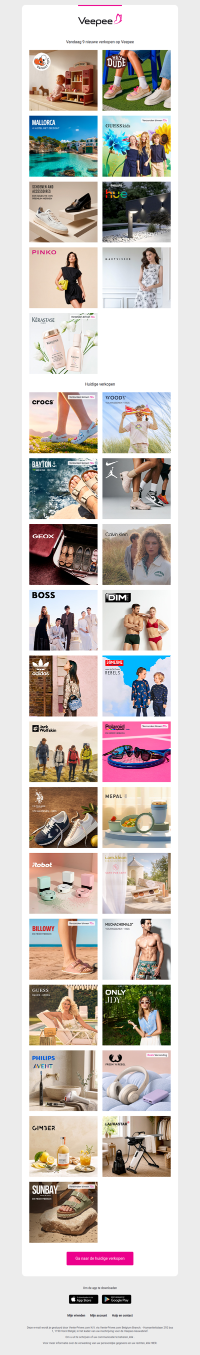 Vandaag: Egmont Toys, Hey Dude, Mallorca met zeezicht en 6 andere verkopen op Veepee