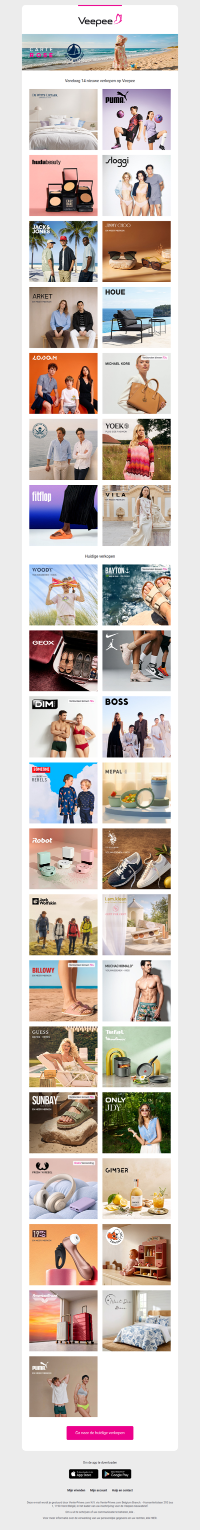 Vandaag: De Witte Lietaer, Puma, Huda Beauty en 11 andere verkopen op Veepee
