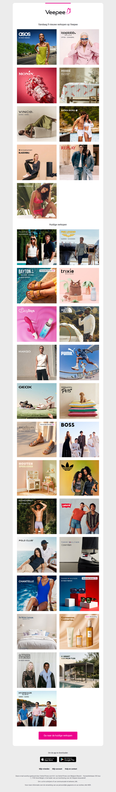 Vandaag: Asos, Looplabb Amsterdam , Monin en 6 andere verkopen op Veepee