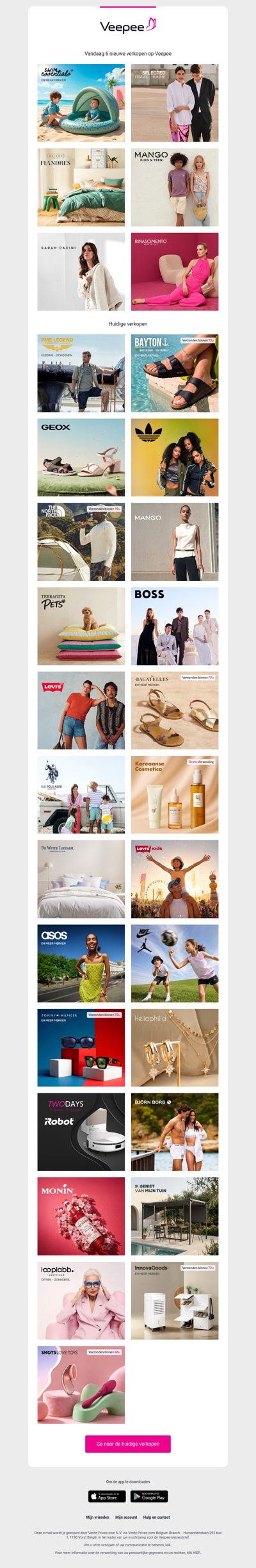 Vandaag: Swim Essentials, Selected, Maison de Flandres en 3 andere verkopen op Veepee