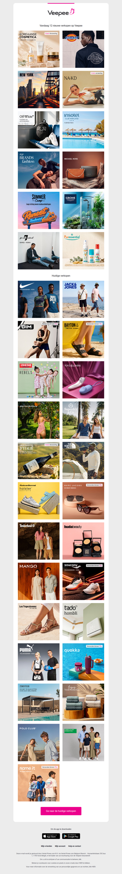 Vandaag: Koreaanse Cosmetische, Dickies, New York en 9 andere verkopen op Veepee
