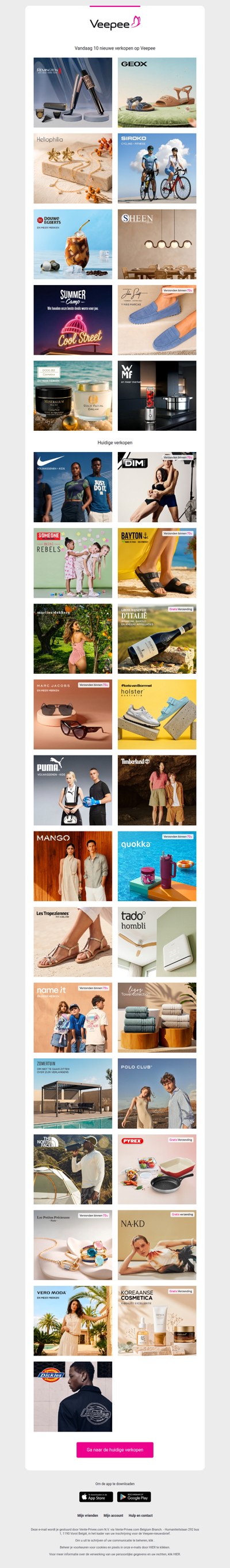 Vandaag: Remington, Geox, Heliophilia en 7 andere verkopen op Veepee