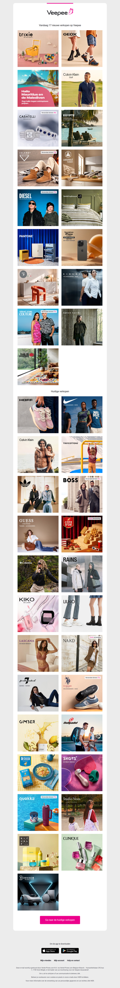 Vandaag: Trixie Baby, Geox, Mauritius & de Malediven en 14 andere verkopen op Veepee