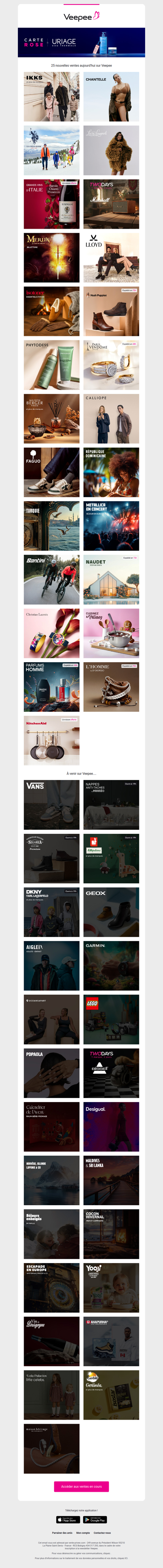 Aujourd'hui : IKKS, Chantelle, U.S. Polo Assn et 22 autres ventes sur Veepee