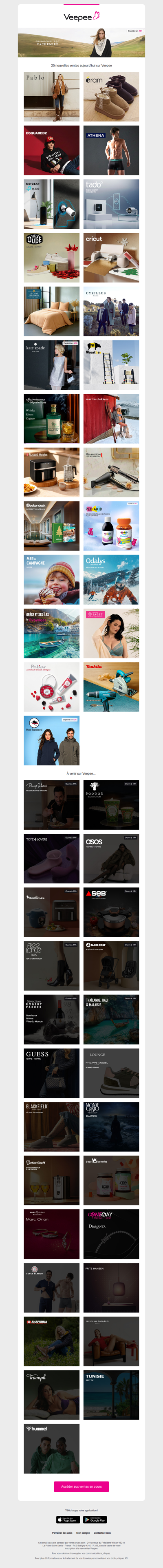 Aujourd'hui : Pablo, Eram, Dsquared2 et 22 autres ventes sur Veepee