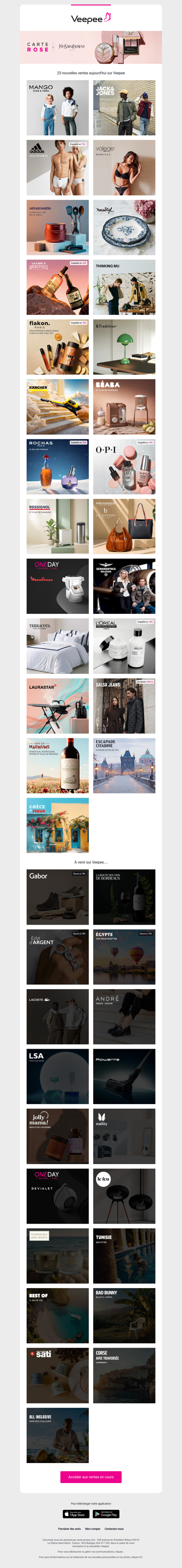 Aujourd'hui : Mango Kids, Jack & Jones, Adidas et 22 autres ventes sur Veepee