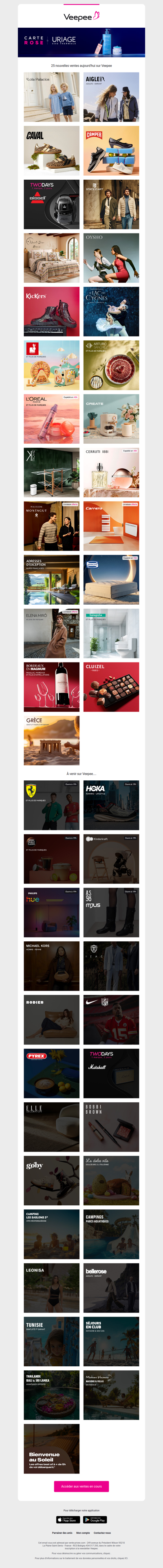 Aujourd'hui : Lola Palacios, Aigle, Caval et 22 autres ventes sur Veepee