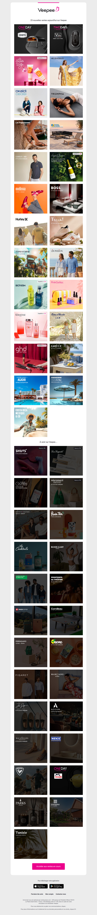 Aujourd'hui : Ooni, Monsieur Vitre, Les secrets de Loly et 22 autres ventes sur Veepee