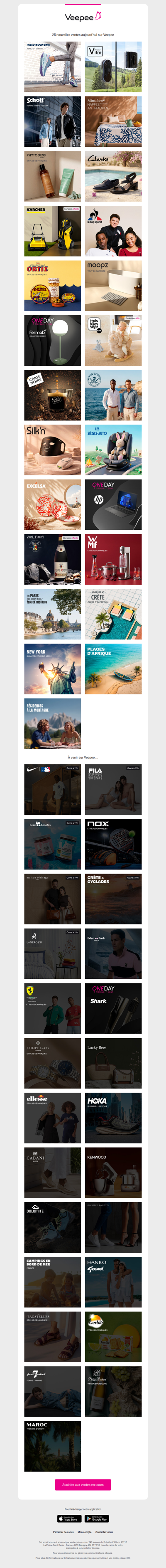 Bonjour, aujourd'hui Skechers, Monsieur vitre, Schott NYC et 22 autres ventes sur Veepee
