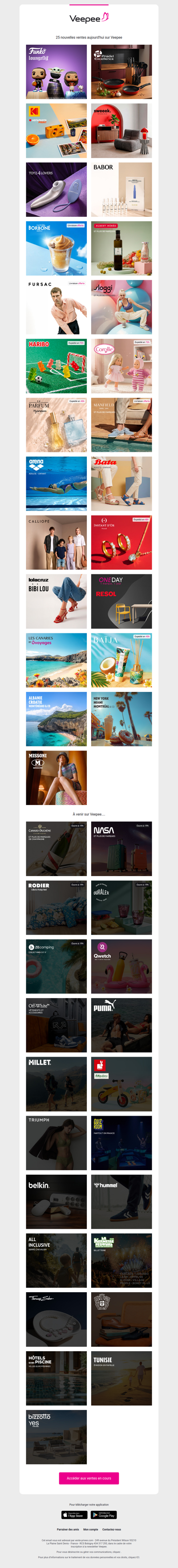 Aujourd'hui : Funko, Pradel Excellence , AgfaPhoto Print et 22 autres ventes sur Veepee