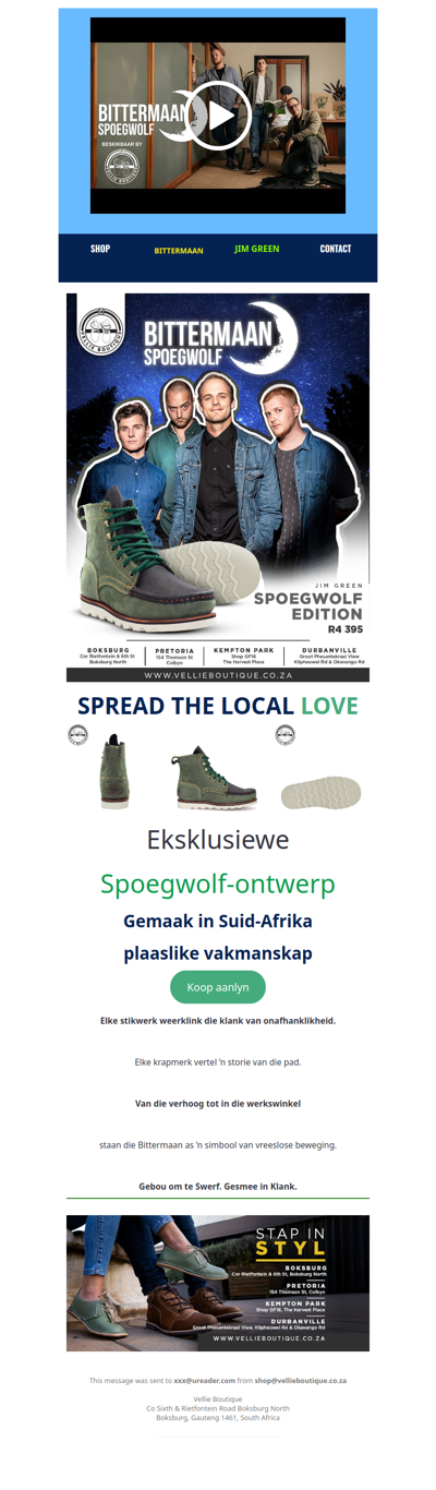 Exclusive Spoegwolf Design - Vellie Boutique