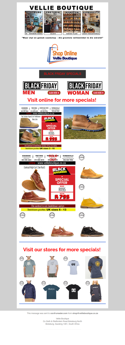 Black Friday Deals - MEN Vellie Boutique