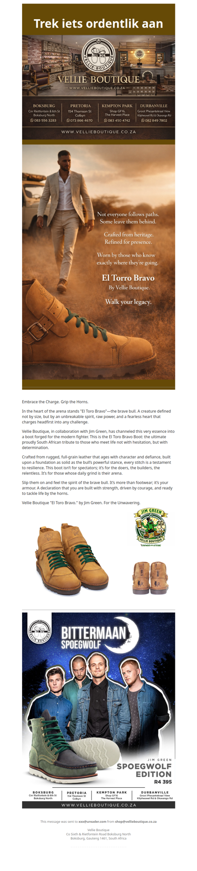 Worn by those who know exactly where they’re going!