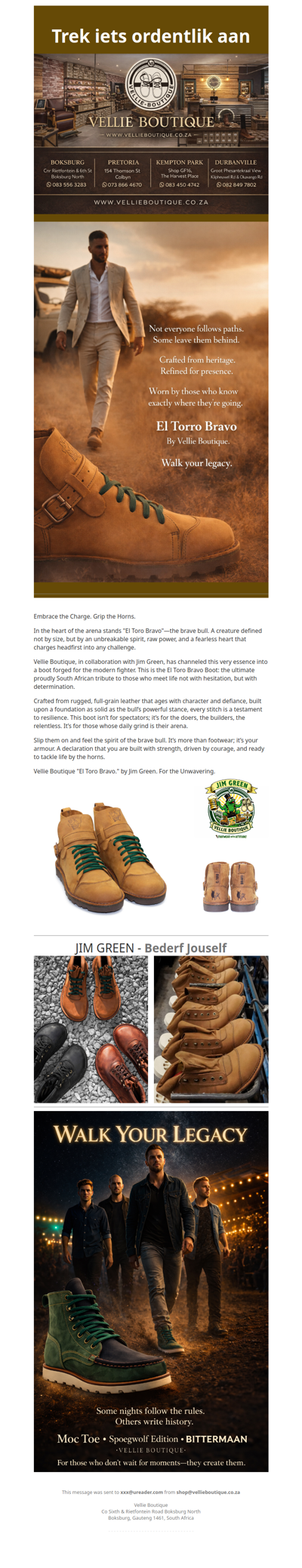 Worn by those who know exactly where they’re going!