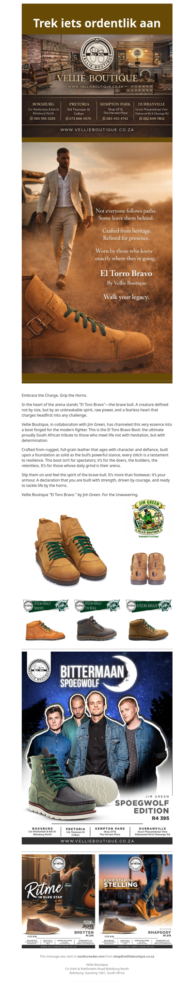 Worn by those who know exactly where they’re going!