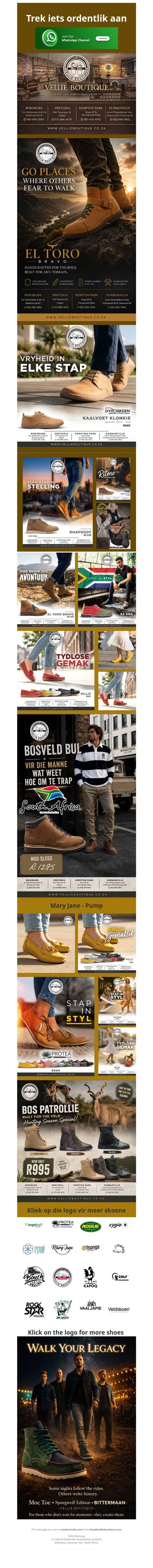 Stap met selfvertroue. Wys wie jy is.
