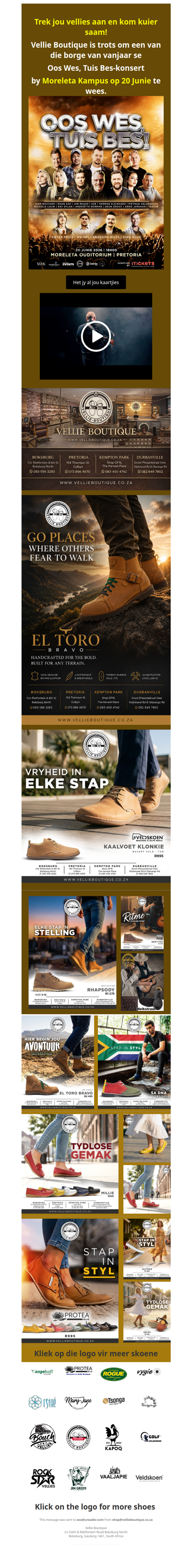 Trek jou vellies aan en kom kuier saam!
