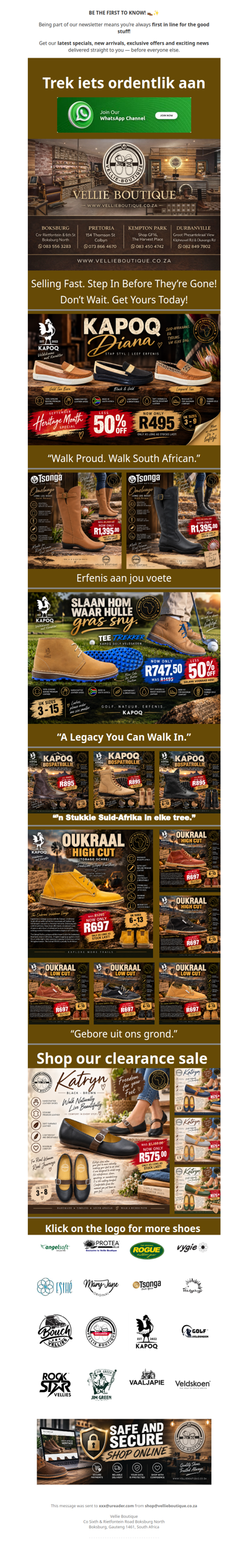 Heritage month Specials!