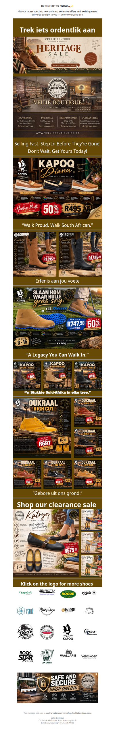 Heritage month Specials!
