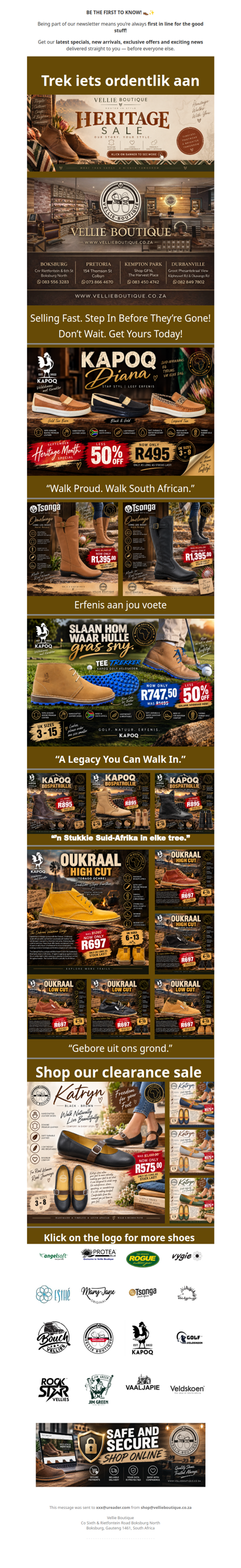 Heritage month Specials!