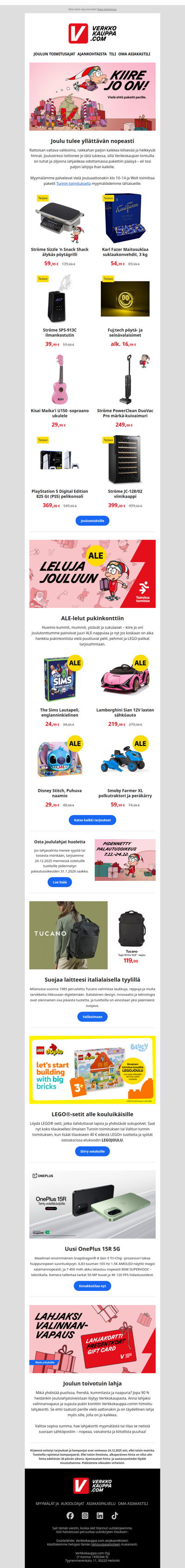 Vielä ehdit jouluostoksille 🎅