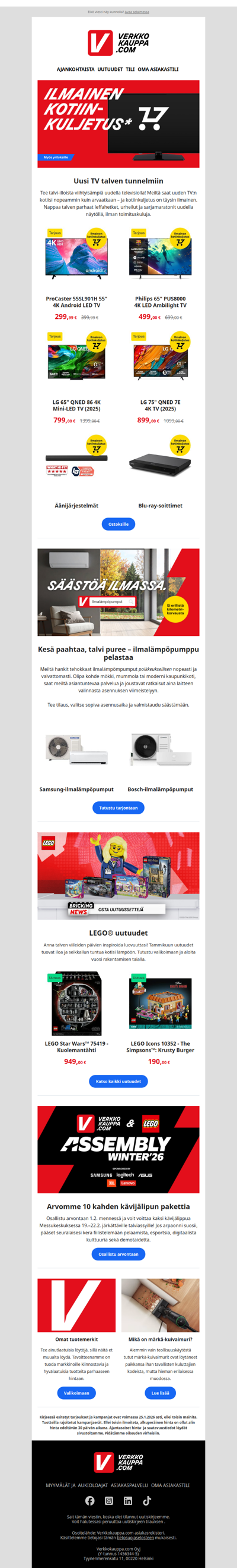 Unelmien katseluelämys odottaa 🎬 uusi TV nyt ilman toimituskuluja