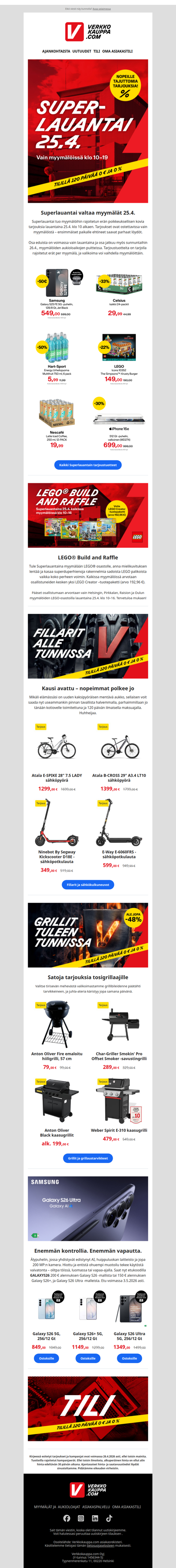 Superlauantai valtaa myymälät 25.4. 🎉