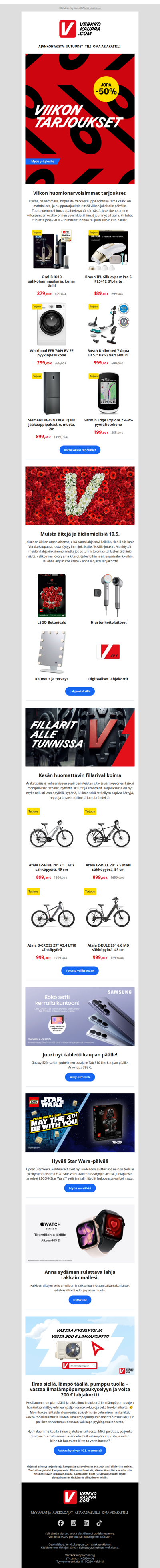 Viikon parhaimmat tarjoukset - Ale jopa -50%