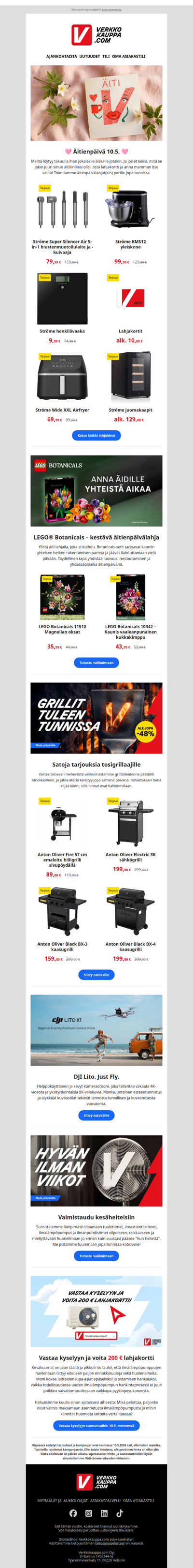 Äitienpäivän parhaat lahjaideat 💖