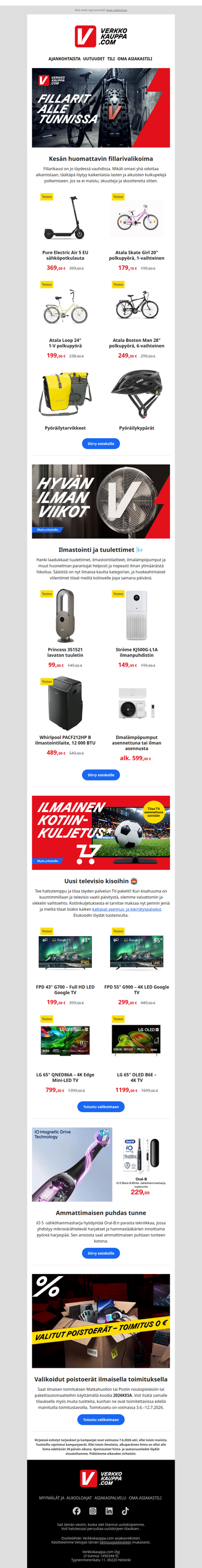 Ylös, ulos ja lenkille 🚴