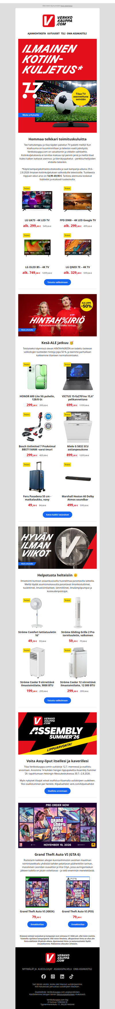 Päivitä TV ilman toimituskuluja 📺