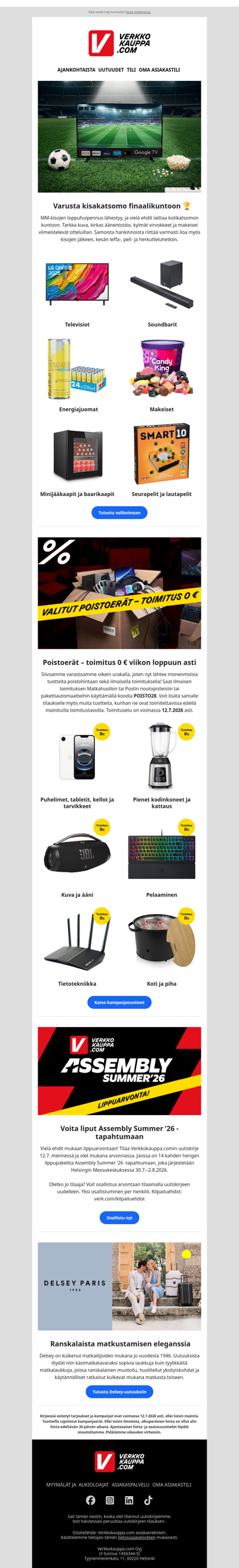 Kuva, ääni ja eväät kesän iltoihin 😎