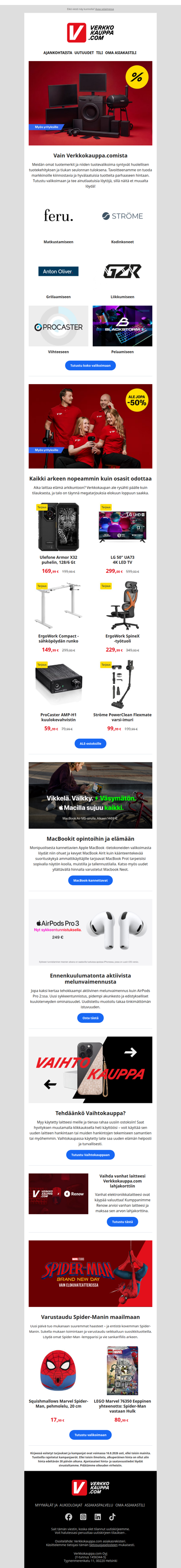 Laatutuotteita fiksuun hintaan