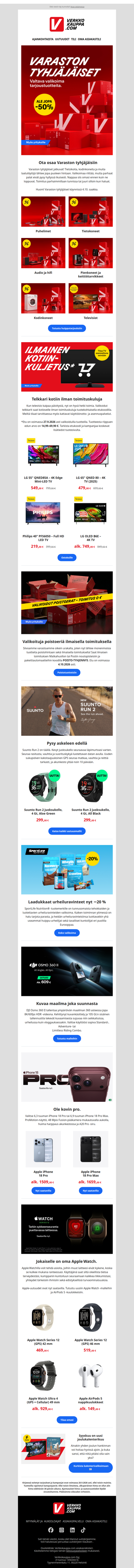 Varasto tyhjenee jopa puoleen hintaan 📦