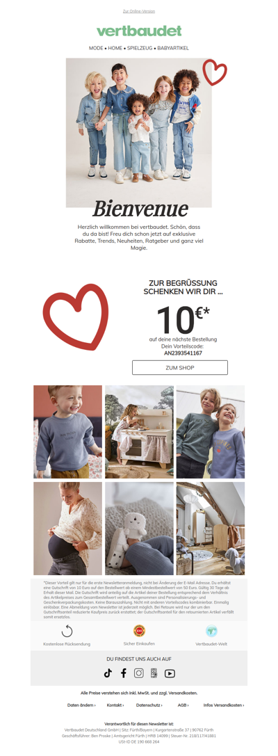 Dein 10€ Willkommens-Gutschein!