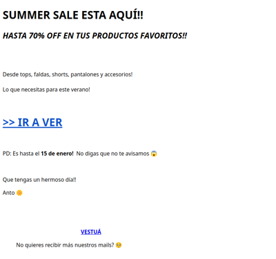 ESTAMOS EN SUMMER SALE!